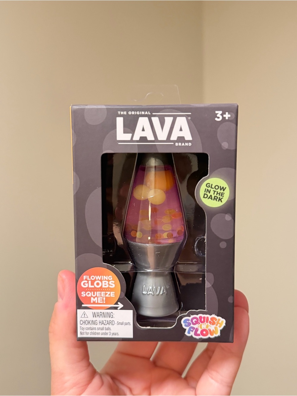 Schylling Lava Lamp Squishy - Purple/Orange/ Yellow